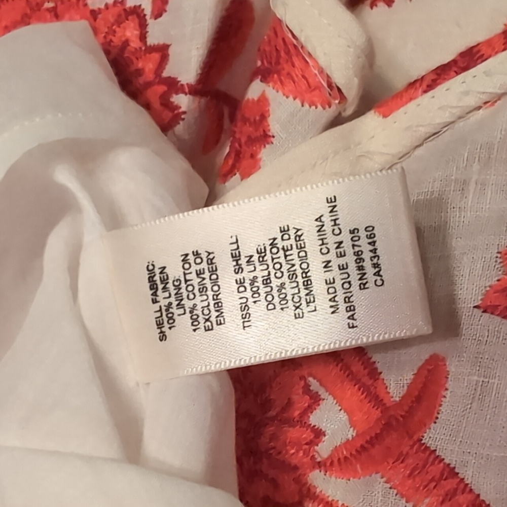 Rebecca Taylor - Linen Embroidered Floral Mini Dress - Picture 8 of 8